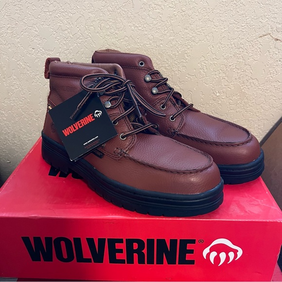 Wolverine Other - NWT Wolverine Steel Toe Brown Work Boots